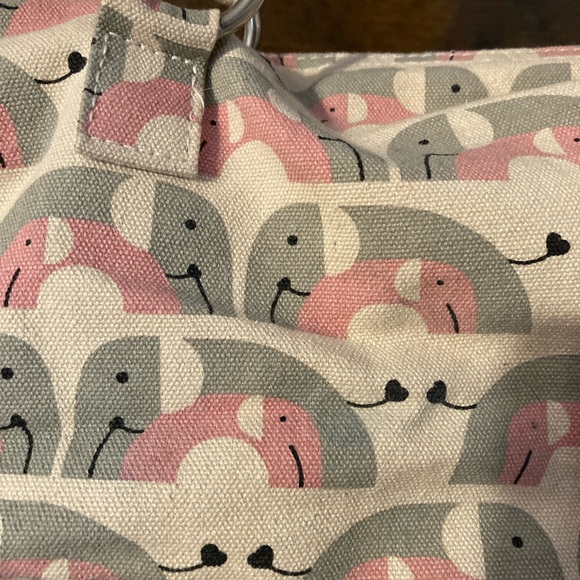 Bungalow 360 Elephant Canvas Satchel - Picture 4 of 12